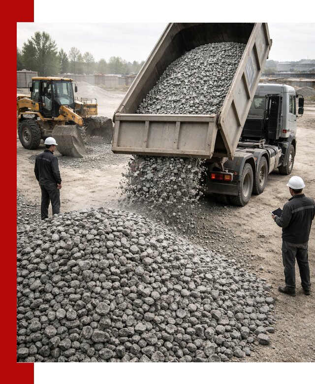 Доставка гранитного щебня фракции 20-40 в Коврове
