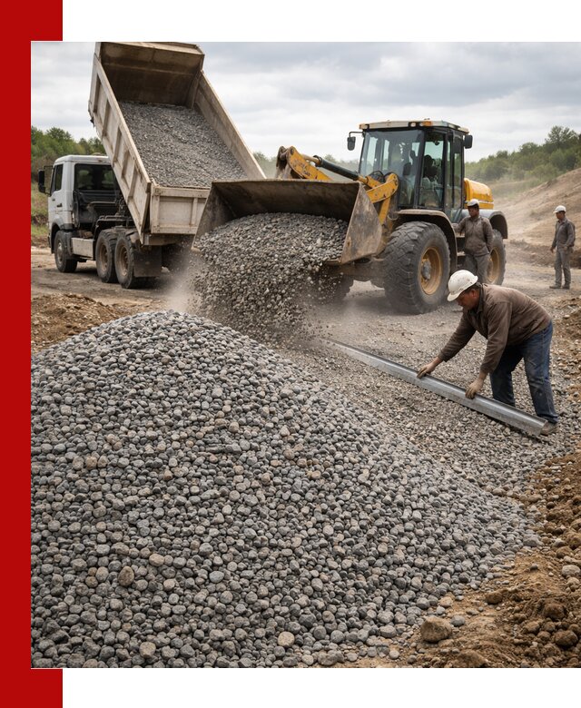 Гравийный щебень фракция 5-20 с доставкой в Коврове