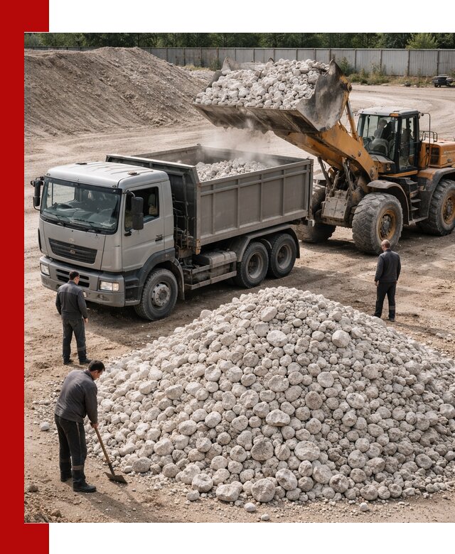 Известняковый щебень фракция 70–150 с доставкой в Коврове