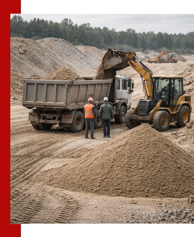 Карьерный среднезернистый песок с доставкой в Коврове