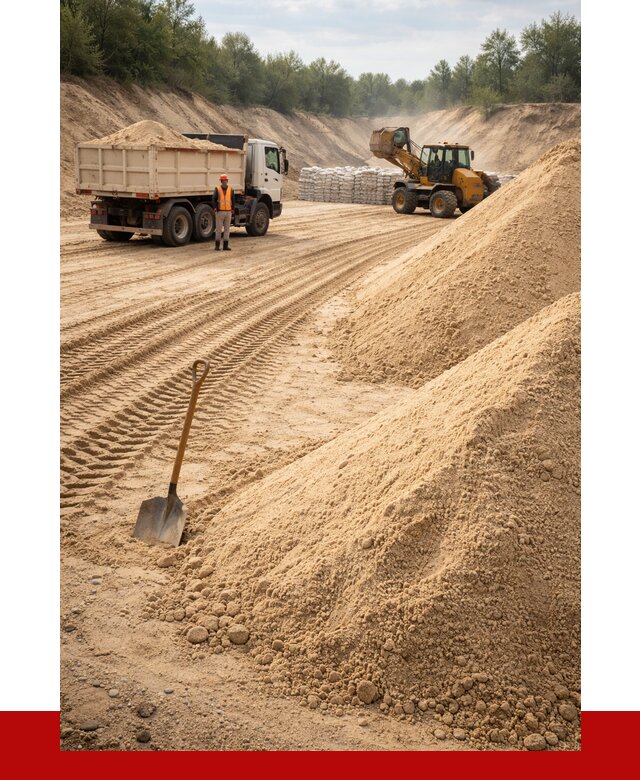 Карьерный песок мелкозернистый в Коврове от 9209 р. | ПРОНЕРУДКвр