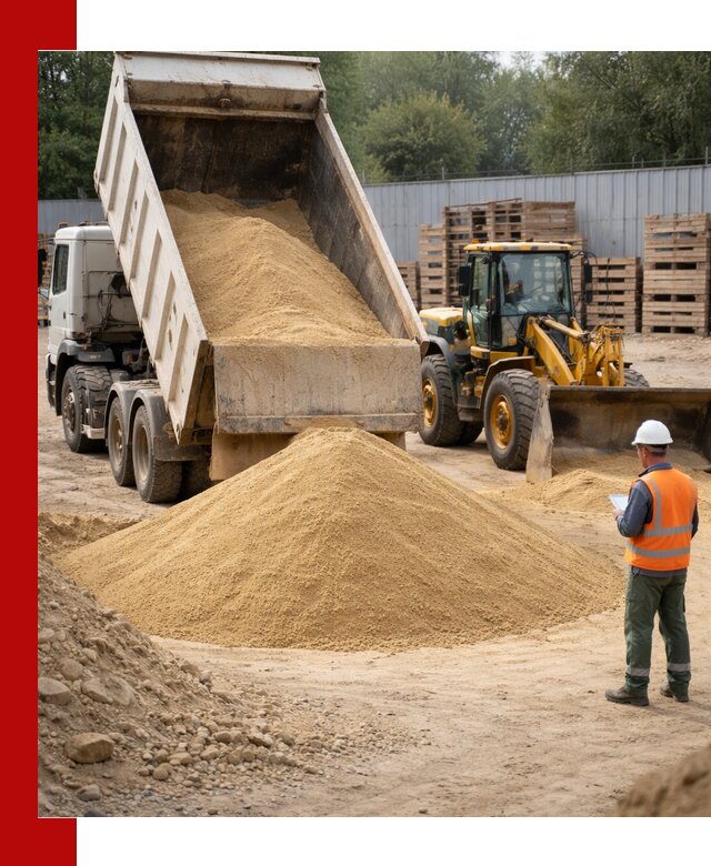 Доставка карьерного мелкозернистого песка в Коврове