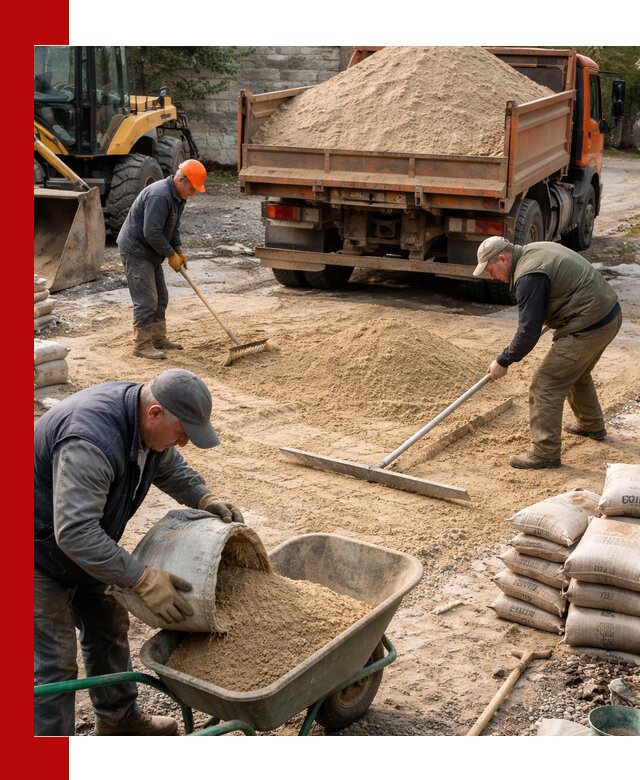 Поставка песка для стяжки в Коврове с быстрой доставкой