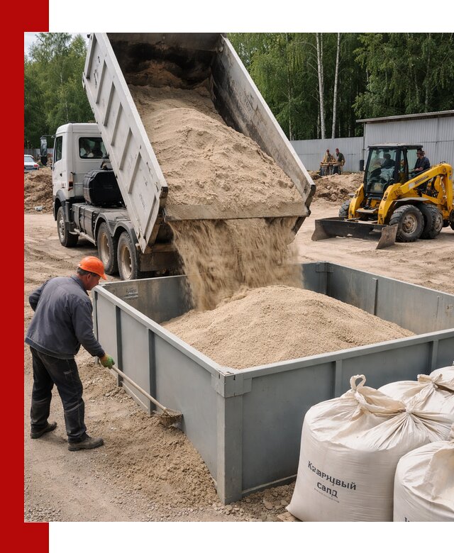 Кварцевый песок для фильтра в Коврове — доставка и качество