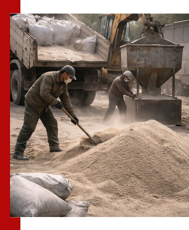 Кварцевый песок для пескоструя в Коврове — доставка и качество