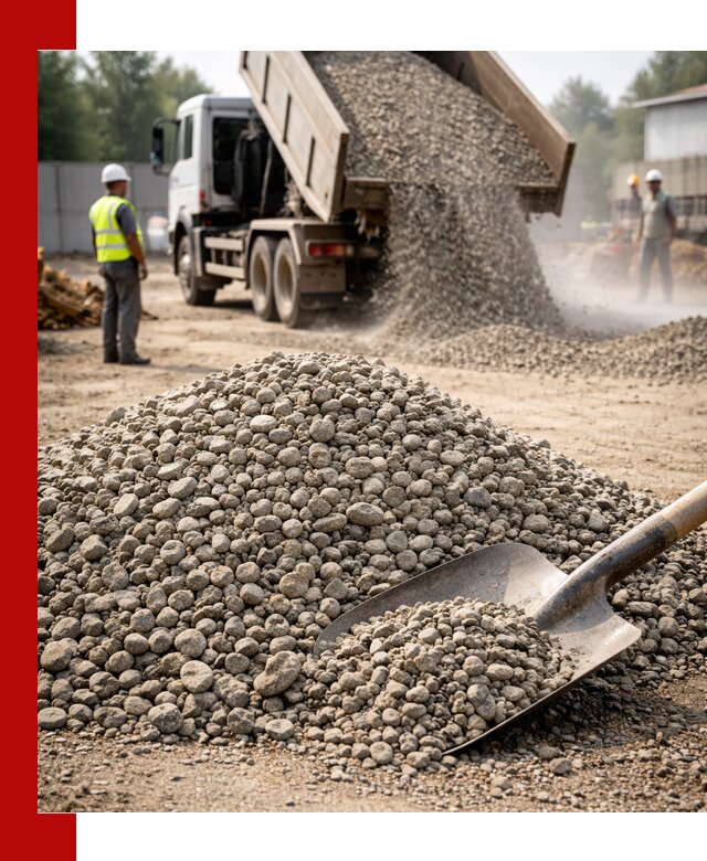 Доставка гравия фракции 20-40 в Коврове с самосвалами