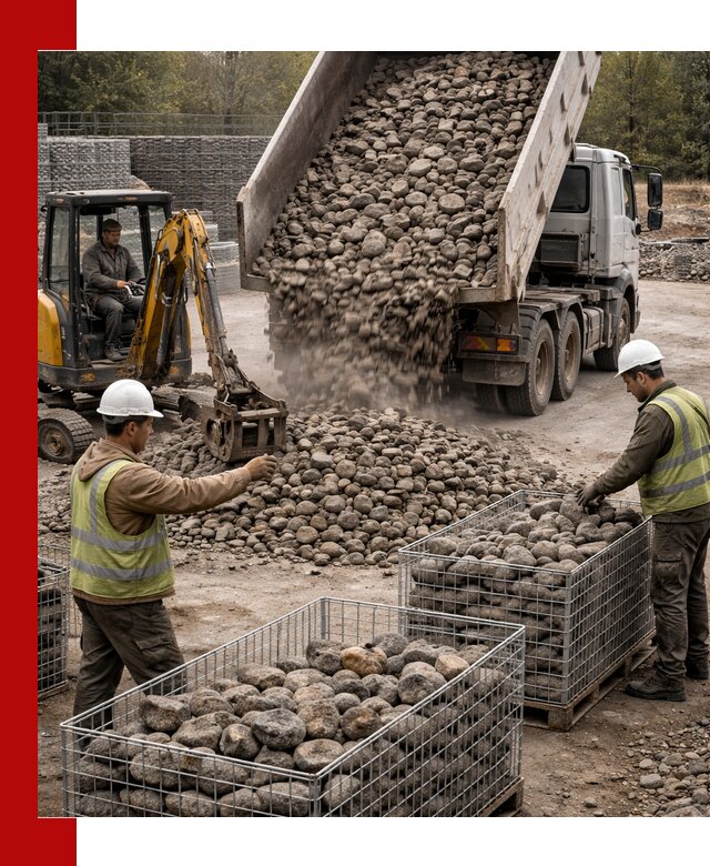 Камень для габионов фракция 100–201 в Коврове