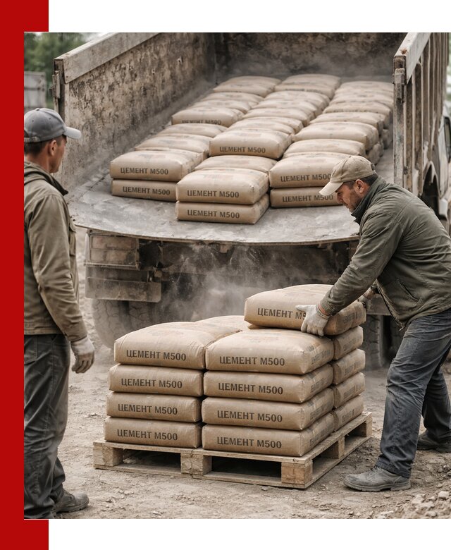 Цемент М500 с доставкой самосвалом в Коврове