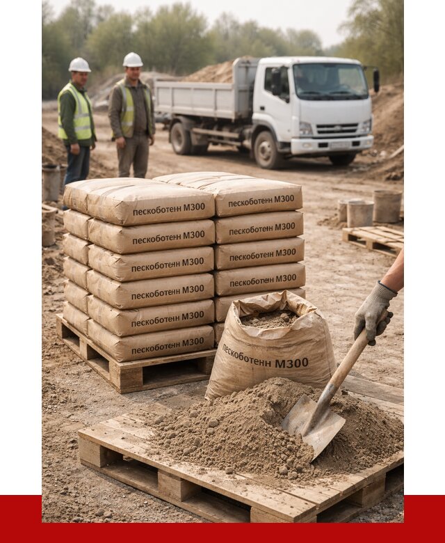 Пескобетон М300 в Коврове с доставкой от 4758 р. за куб | ПРОНЕРУДКвр