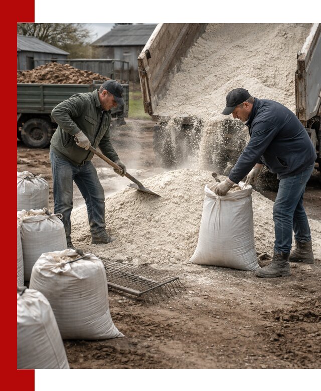 Доставка извести пушонки в Коврове оптом и мелким оптом