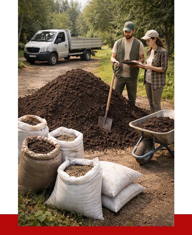 Купить грунт с доставкой в Коврове от 4604 р. за м3 | ПРОНЕРУДКвр