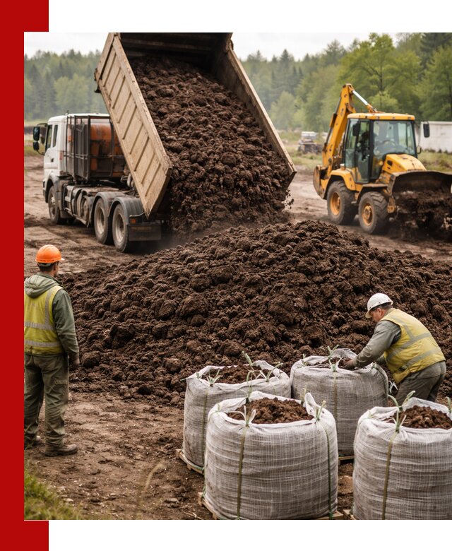 Доставка нейтрального торфа в Коврове оптом и в розницу