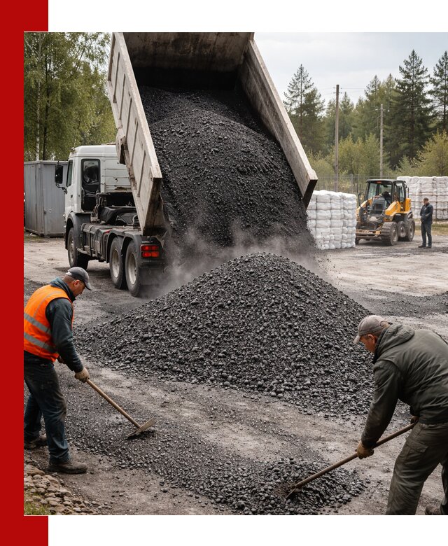Доставка и продажа асфальтного гранулята в Коврове