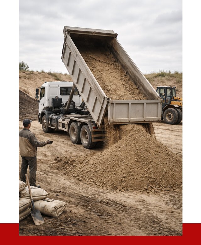 Доставка самосвалом 20 кубов в Коврове от 7674 р. | ПРОНЕРУДКвр