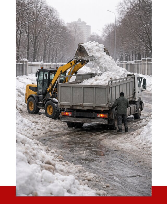 Вывоз снега с погрузкой в Коврове от 3581 р. ПРОНЕРУДКвр